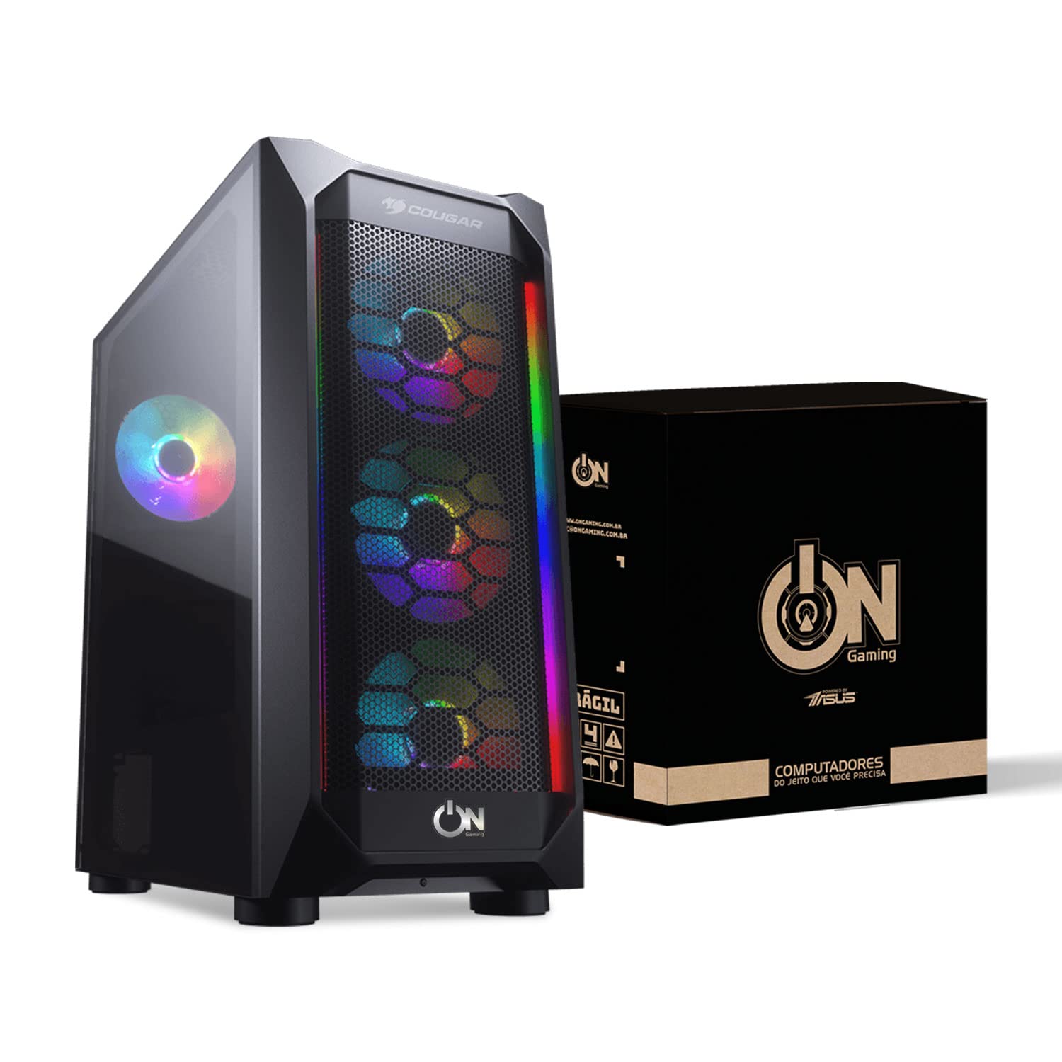 CPU i5 10400f asus prime460m-k PC Gamer OnGaming Powered By Asus Core i5 10400F, ASUS GeForce RTX
